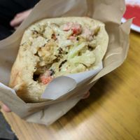White pita - with cauliflower at Miznon - Ibn Gabirol in Tel Aviv