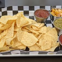 Four Salsa and chips at Diego's in Newport