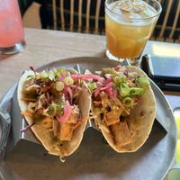 Fried tofu tacos  at Diego's in Newport