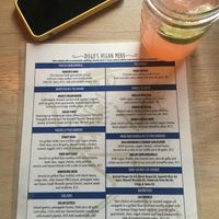 Vegan menu at Diego’s at Diego's in Newport