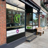 The restaurant, closed during their supposed open times. at Vegetalien in Beacon