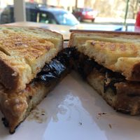 Savory portobello panini at Vegetalien in Beacon