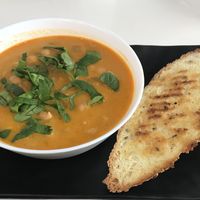 Red Thai Curry Soup at Vegetalien in Beacon