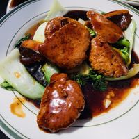 Pepper seitan (partially eaten)  at LuAnne's Wild Ginger - Franklin in Brooklyn