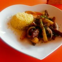 Lomo saltado at Agape Restaurante Vegetariano in Cochabamba