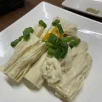 Yuba(tofu skin) was so delicious!  at Gyoza no Umechan in Nikko