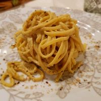 Linguine alla carbonara at Al Bivio degli Artisti in Martellago