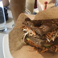 Vegan sandwich  at Caffe Teater in Piran