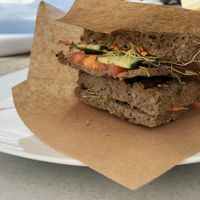 Vege sandwich at Caffe Teater in Piran