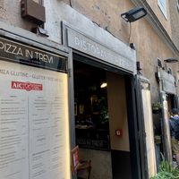 store front at Pizza in Trevi in Rome