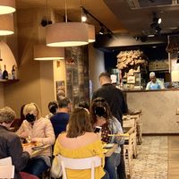 inside at Pizza in Trevi in Rome