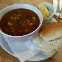 mushroom stew at Roots in Edinburgh
