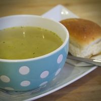 Leek and Potato soup at Roots at Roots in Edinburgh