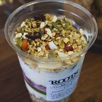 Vegan breakfast pot at Roots at Roots in Edinburgh