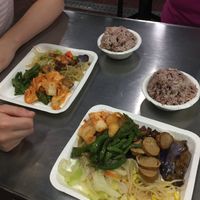 Buffet Plate at A-Hua Su Shi - Food Stall in Taichung