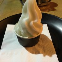 Coconut sorbet. Sweet and light.  at Chang Ba Thai Restaurant in Haifa