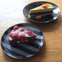 Raw cakes #guiltfree at Cafe Parallel 43 in Sofia