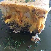 Vegan moussaka- amazing! at Cafe Parallel 43 in Sofia