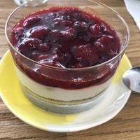 Vegan cheesecake  at Cafe Parallel 43 in Sofia