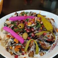 Eggplant salad at Niedaleko Damaszku in Warsaw