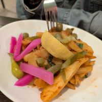 Spicy potatoes at Niedaleko Damaszku in Warsaw