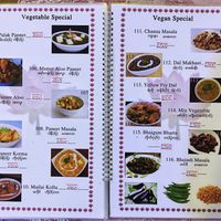 Menu: Veg/Vegan specials at Namaaste Kitchen in Nyaungshwe