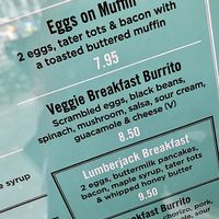 menu at The Diner - Covent Garden in London