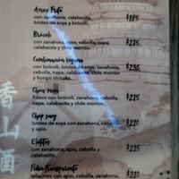 Menú en español at Jeon San in La Paz