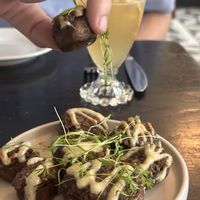 Stuffed mushrooms  at Strange Town in Milwaukee
