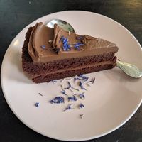 Chocolate Cake at Strange Town in Milwaukee