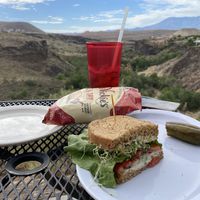 The Veggie sandwich   at River Rock Roasting Company in La Verkin