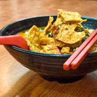 每次推薦給朋友都大獲好評的素Laksa at Yi Xin Vegetarian 一心素食 in Central Singapore