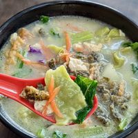 Organic Spinach Mee Hoon Kwei at Yi Xin Vegetarian 一心素食 in Central Singapore