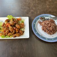 Vegan chicken sweet&sour   at Yi Xin Vegetarian 一心素食 in Central Singapore