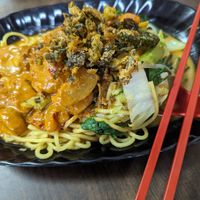 Curry chicken noodles at Yi Xin Vegetarian 一心素食 in Central Singapore
