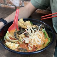 Laksa  at Yi Xin Vegetarian 一心素食 in Central Singapore