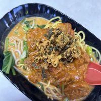 The curry/noodles again  at Yi Xin Vegetarian 一心素食 in Central Singapore