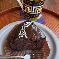 Chocolate cake #Veganuary at Oktoga - 옥토가 in Busan