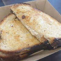 Chickpea toastie at The Milko in Woodend