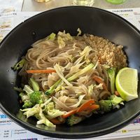 Vegan vegetable Pad Thai   at Padthaiwok in Mallorca