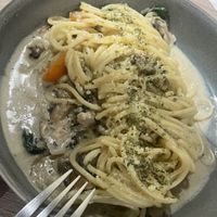 Mushroom-Carbonara (nicht vegan)  at Pitaya by Juice Code in Penang