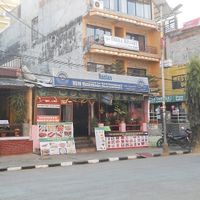 outside at Marwadi Restaurant in Pokhara