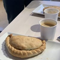 Lovely peppery pasty at Eden Project in St Austell