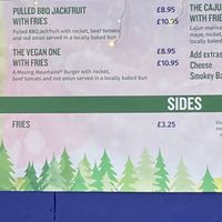 Burger in the Ice Rink  at Eden Project in St Austell