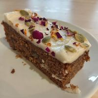 Carrot cake at Eden Project in St Austell