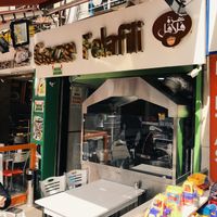 Falafel Corner at Gazze Falafel - Molla Gürani Mahallesi in Istanbul