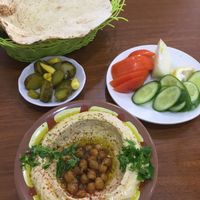 Best Humus!  at Gazze Falafel - Molla Gürani Mahallesi in Istanbul