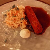 Sausage made from buckwheat at Fröjdas in Stockholm