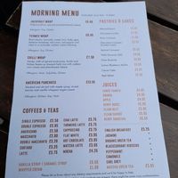 Breakfast menu - 13 July 2021 at Wulf & Lamb Chelsea in London