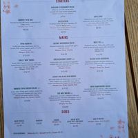 Menu at Wulf & Lamb Chelsea in London